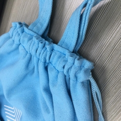 Cheap Wholesale Customized Canvas Cotton Gym Drawstring Backpacks Gag Sports Gym Bag