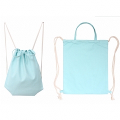 Cheap Wholesale Customized Canvas Cotton Gym Drawstring Backpacks Gag Sports Gym Bag