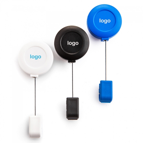 Customizable work card easy to pull Work permit card buckle ID badges