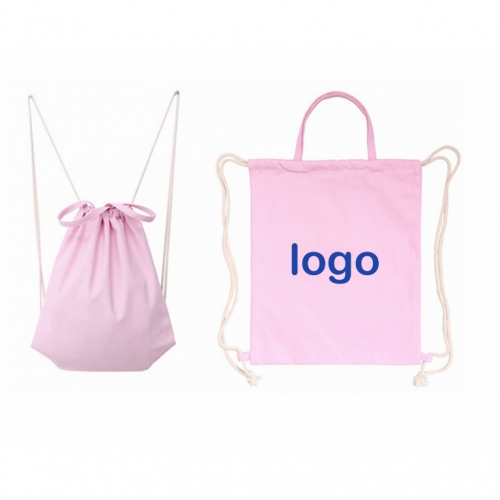 Cheap Wholesale Customized Canvas Cotton Gym Drawstring Backpacks Gag Sports Gym Bag