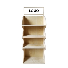 Pine wood shelf display