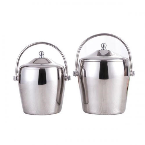 Stainless steel ice bucket