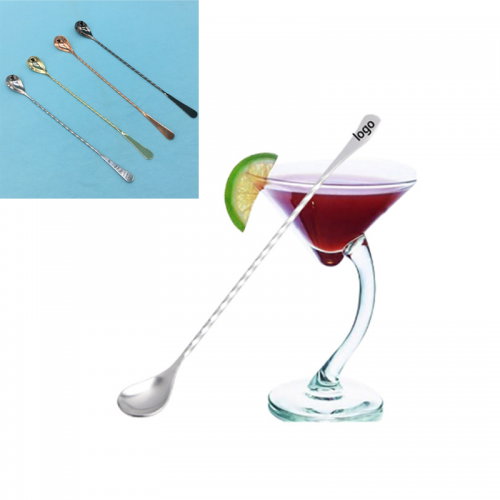 Stainless steel cocktail spoon