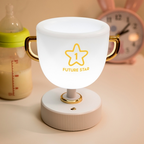 Custom colorful warm light remote control rechargeable pen holder light 3D trophy night light