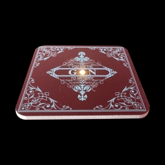 Fancy Cup Mats Custom Printed Coffee Tea Wine Beer Led Lighting Glow Cup Coaster