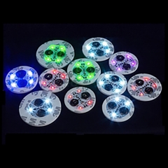 Bar Nightclub Plastic Luminous Led Cup Led Bottle Sticker For Drinks Party Lighted Coaster Sticker