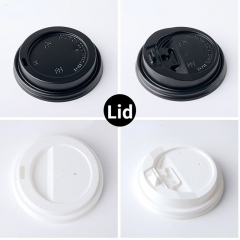 Disposable Double-Wall Paper Cup With Lids