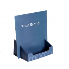 CMYK 4c printed corrugated paper counter display table units for greeting cards