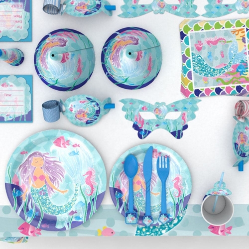 Customized Disposable Party Tableware 16 Set in One