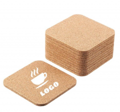Square Absorbent Cork Coaster