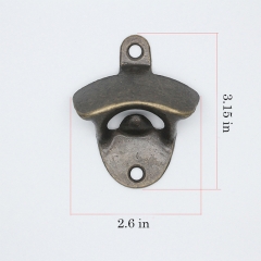 Bronze wall mounted beer opener