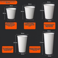 6oz 6.5oz 7oz 12oz 16oz Paper cups