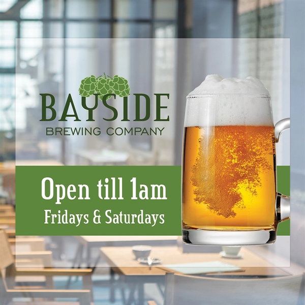 Outside Window Static Cling