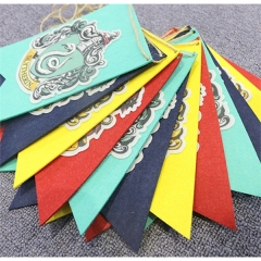 Holiday/birthday party Scene arrangement string flag banners