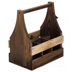 6 Packs Wooden Beer Caddy