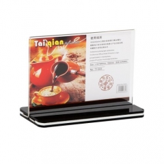 Clear Sign Holder Vertical Double Sided Display