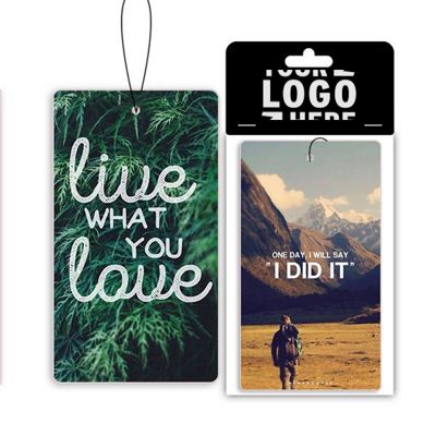 Car Air Freshener In Retail Labeled Package