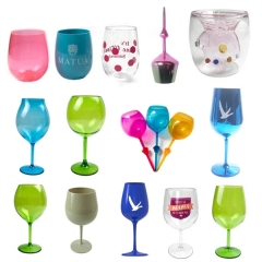 Reusable Acrylic Wine Cups