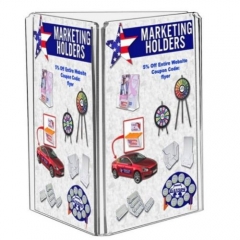 3 Sides Triangle Table Tent Marketing Holder