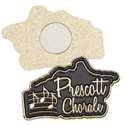Lapel Pin Die Struck Soft Enamel w/ Magnet Backing