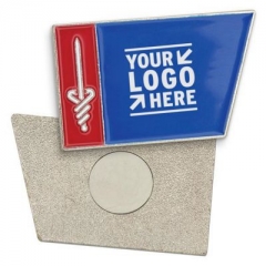 Lapel Pin Die Struck Soft Enamel w/ Magnet Backing