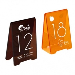 Acrylic Table Numbers Cards Signs For Reception