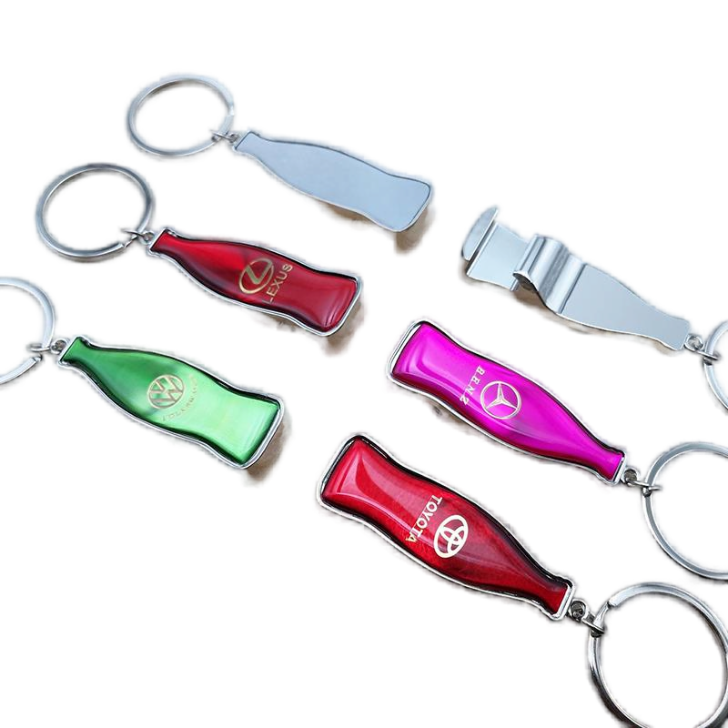 Wine bottle opener Metal keychain small gift