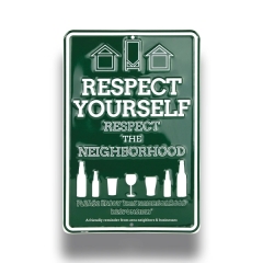 Embossed Aluminum Signs