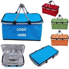 Outdoor Foldable Picnic Basket Insulated Bag