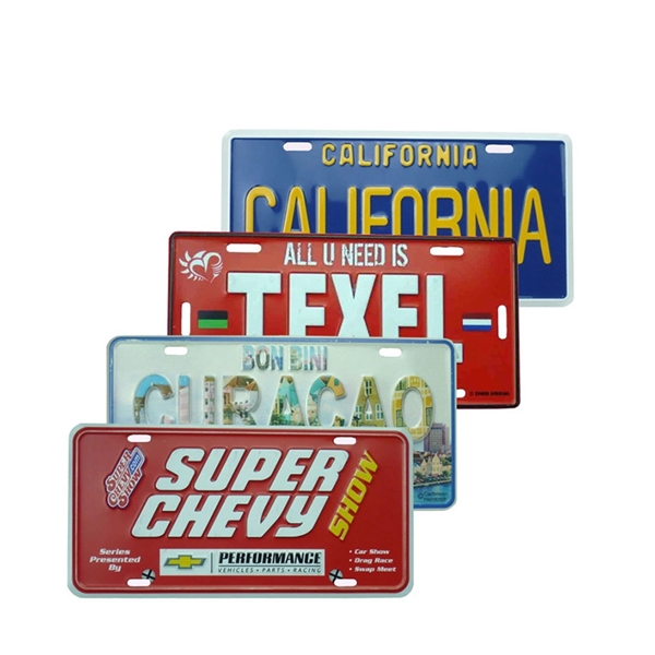 Dye Sublimated Embossed Aluminum Sign