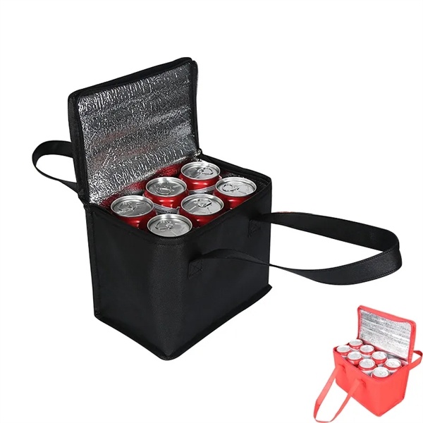 6 Cans Insulated Reusable Grocery Cooler Bag