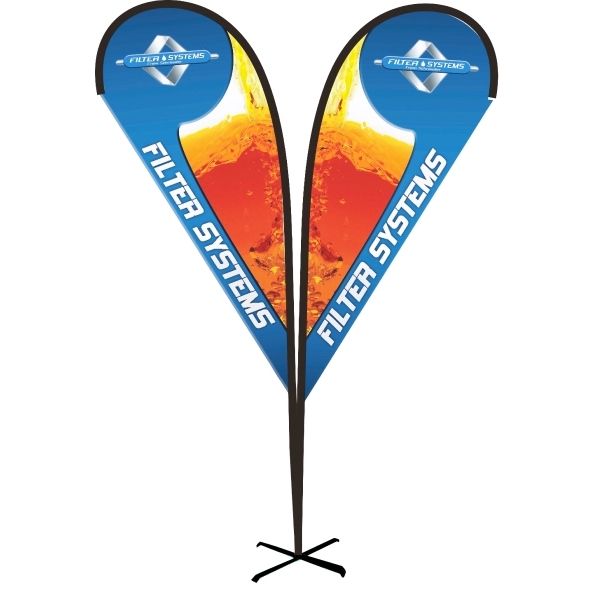 11' Double Sided Tear Drop Flag