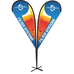11' Double Sided Tear Drop Flag