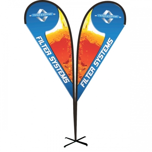 11' Double Sided Tear Drop Flag