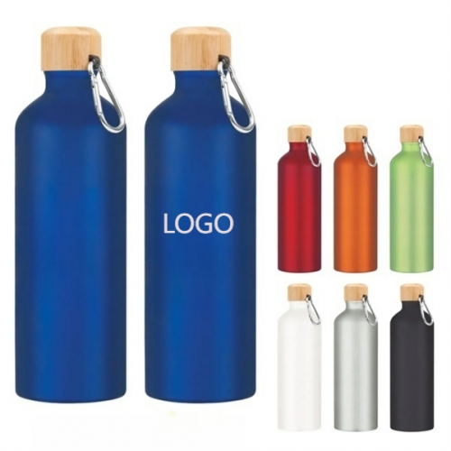 25 Oz. Aluminum Tundra Bike Bottle With Bamboo Lid