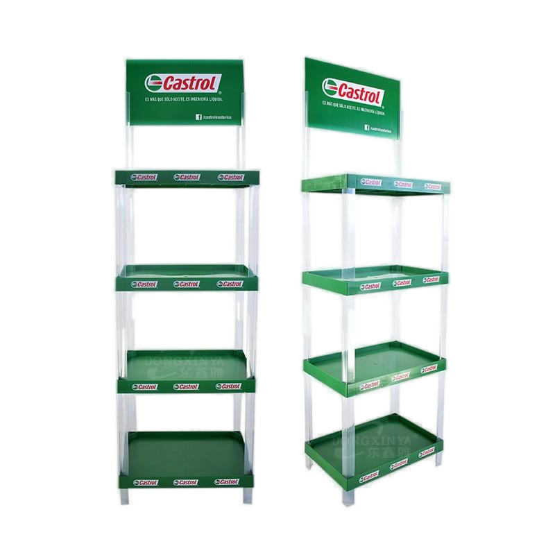 53*35cm 4-layer plastic display rack