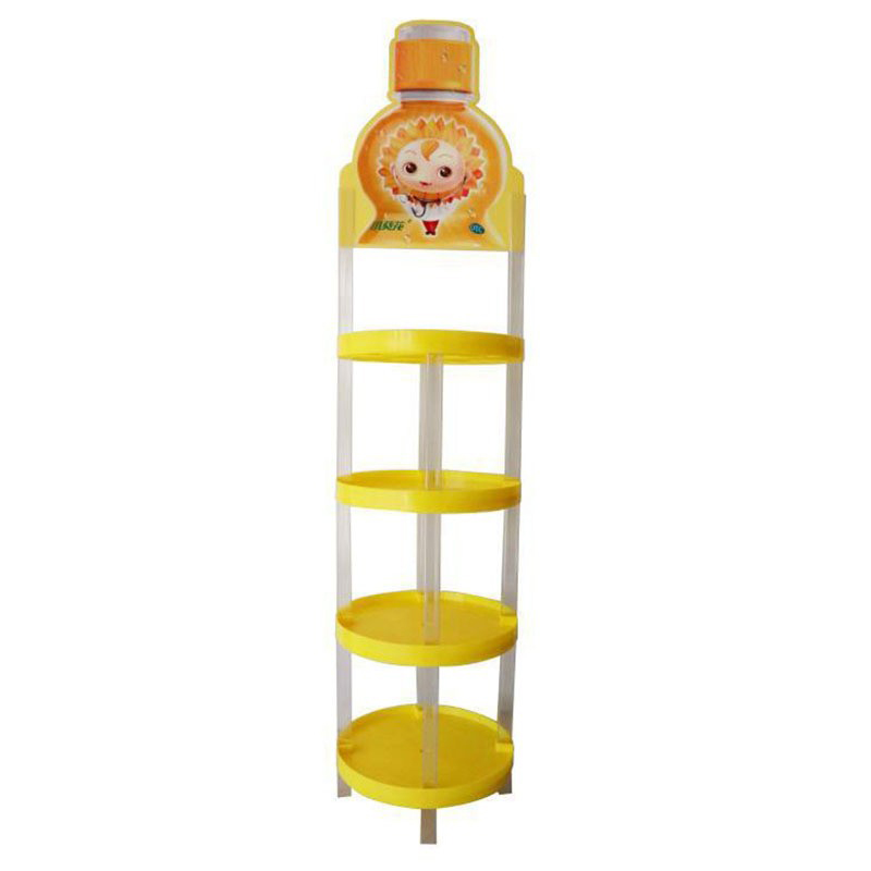 Round three-layer display rack