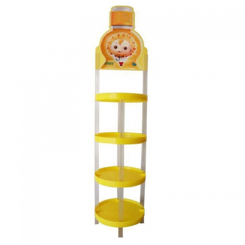 Round three-layer display rack