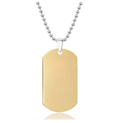 Men's Dog Tag Pendant Necklace