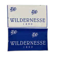 Microfiber waffle reversible printed towel