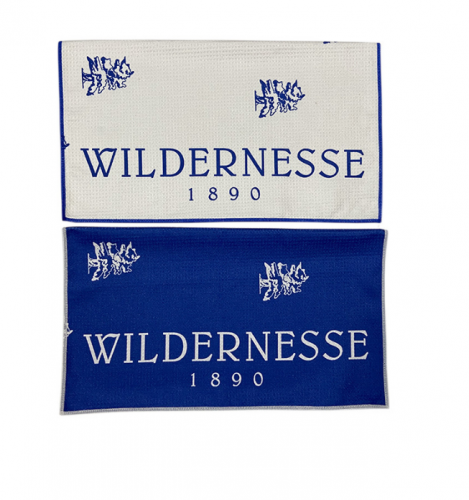 Microfiber waffle reversible printed towel