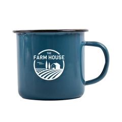 Personalized 12 oz. Enamel Camping Mug