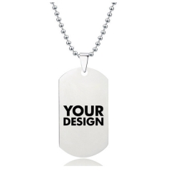 Men's Dog Tag Pendant Necklace