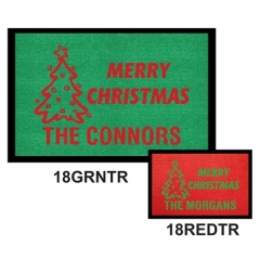 Merry Christmas Logo Floor Mat