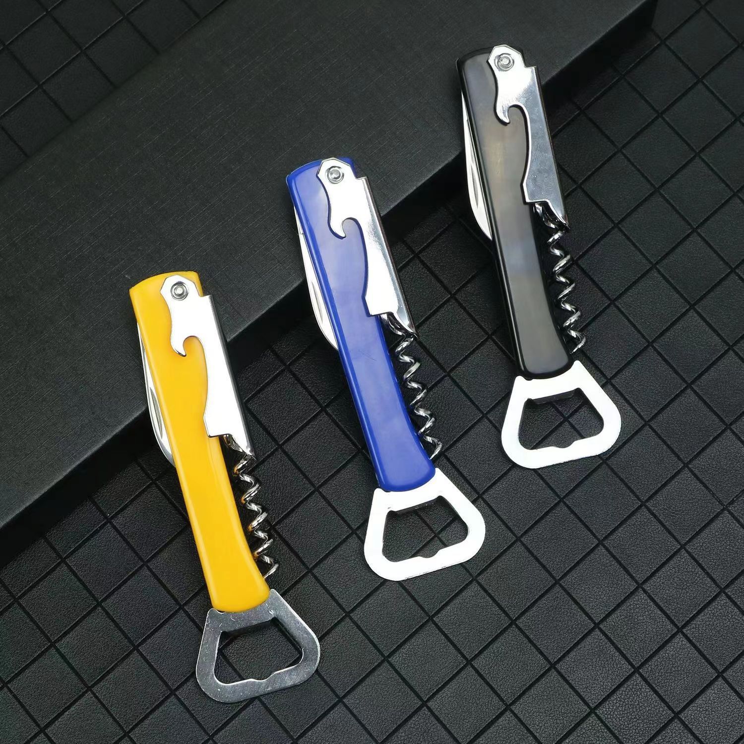 Multi-function wine bottle opener