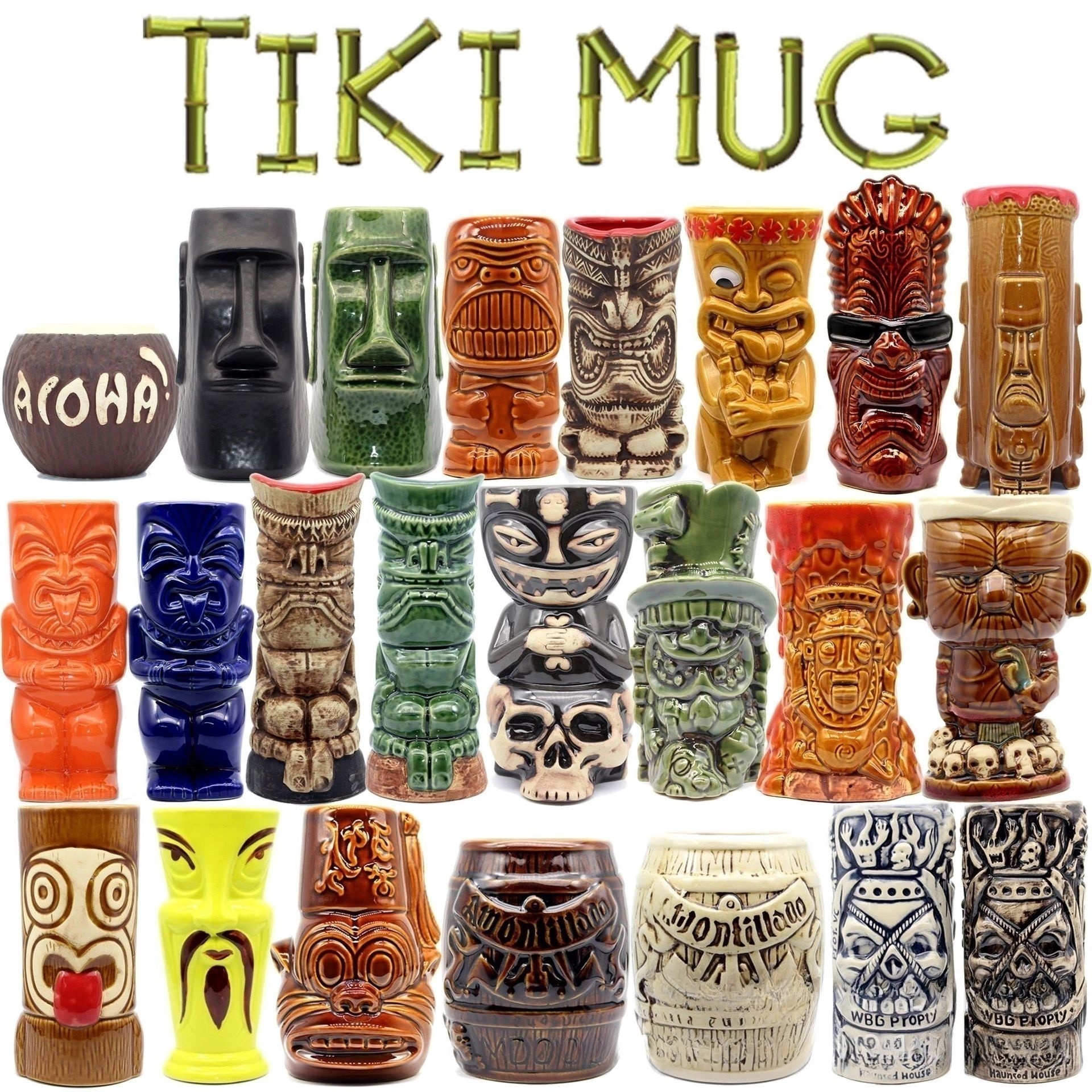 Personalized Hawaiian tiki cup