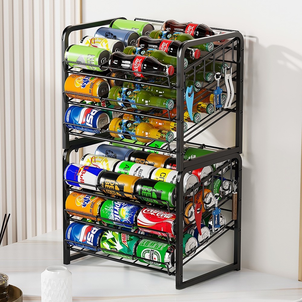 Rolling drawer refrigerator storage box