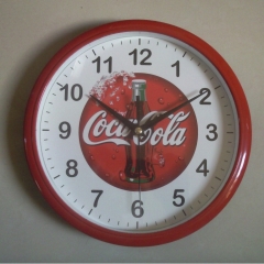 Round quartz wall clock