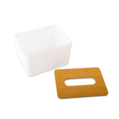 Custom Tissue Box With Wooden Lid