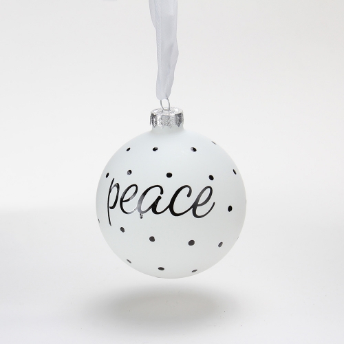 Christmas glass ornament